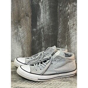 CONVERSE Chuck Taylor All Star Madison Mid High Top/Gray & White Sneakers Size 8